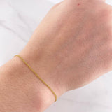 Pulso Franco 0.7g / 7 1/4 in / 1.1mm Oro Amarillo 18K