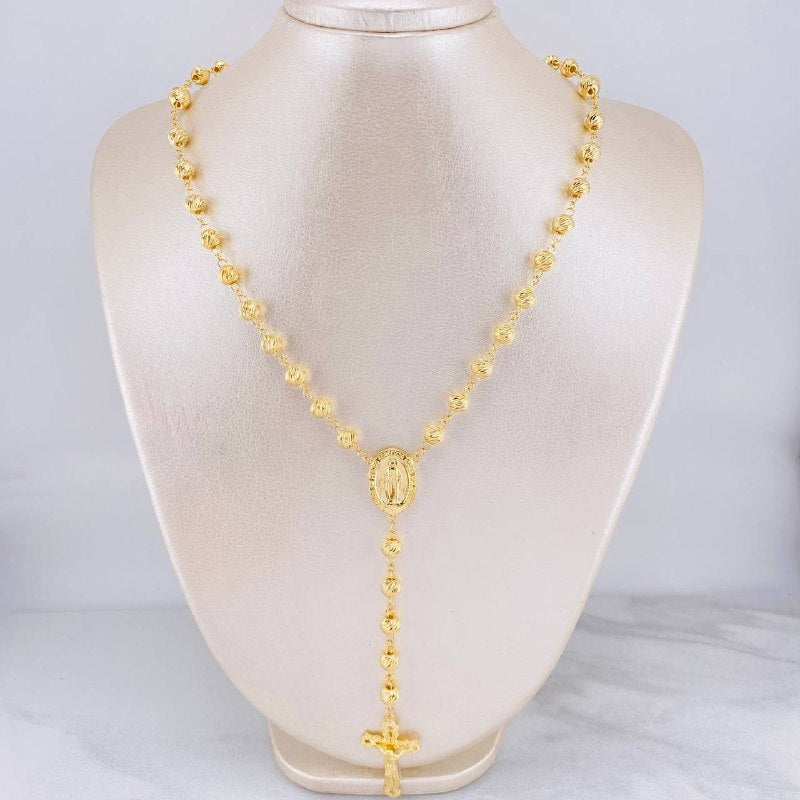 Rosario Virgen Milagrosa 23g / 26 in / 7mm Oro Amarillo 18K