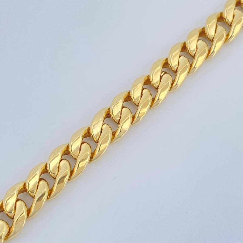 Cuban Bracelet 6.1gr / 8in / Yellow Gold +1 14K Italy $