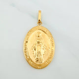 Pendant Miraculous Virgin 3.15 g / 1 3/4 in 18K Yellow Gold