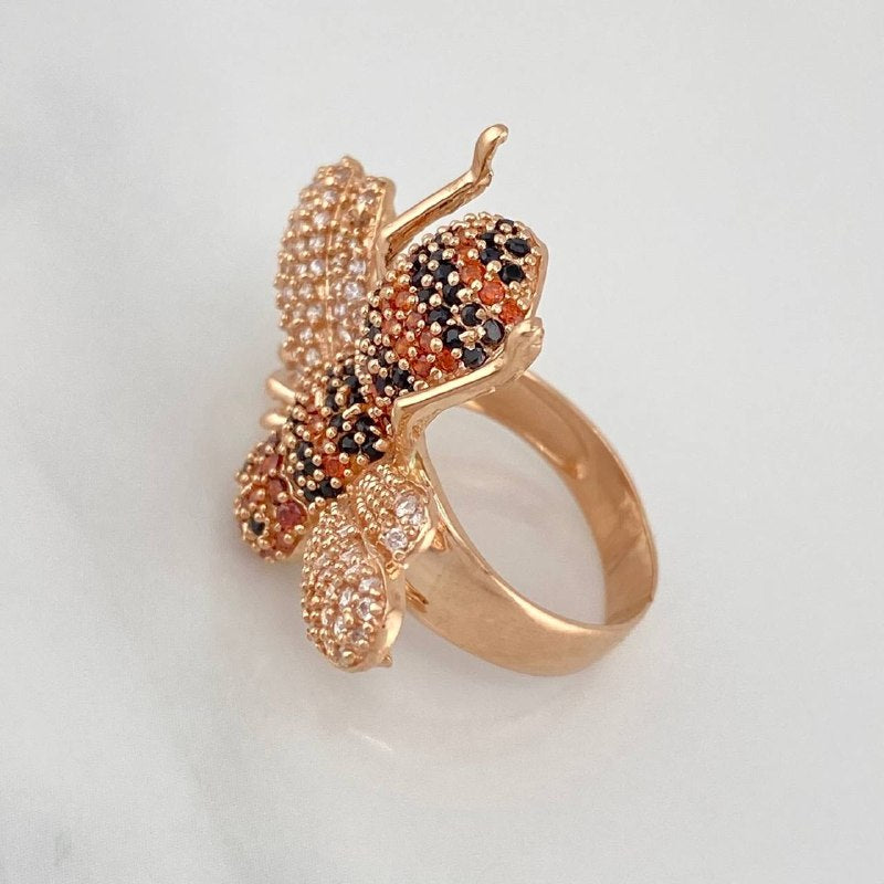 Anillo Abeja 8.5 g / T6 3/4 Oro Rosa 18K