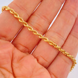 Rope Bracelet 3.05gr / 8in / 18K Gold +3$