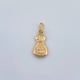 Money Bag Pendant 0.4gr / 3/4 in / 18K Gold