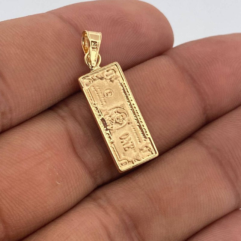 Pendant One Dollar 1.35gr / 1 1/4 in / 18K Yellow Gold &
