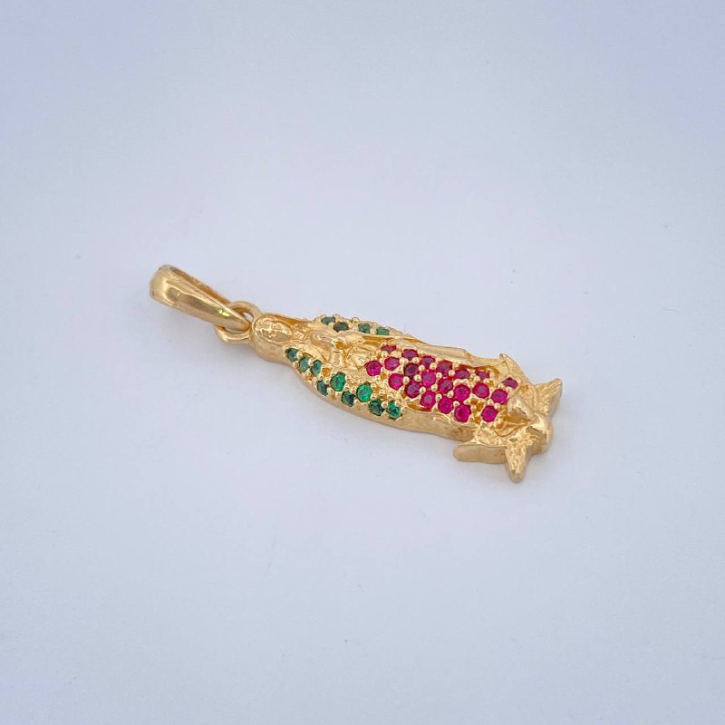 Pendant Virgin Guadalupe 2.05gr / 1.1in 18K Gold $
