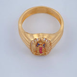 Virgin of Guadalupe Ring 4.4gr / Size 6 3/4 / 18K Gold