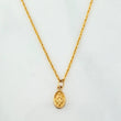 Rope Chain Set + Miraculous Virgin Pendant / 1.15 g / 17 3/4 in 18K Yellow Gold