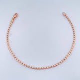 Ice Bracelet 4.7gr / 8in / Two-Tone White and Rose Gold +4 14K Italy $