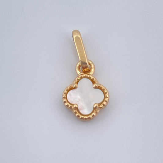 Dije Trebol 0.75gr / 3/4 in / Oro Amarillo Nac.Esp. 18K &
