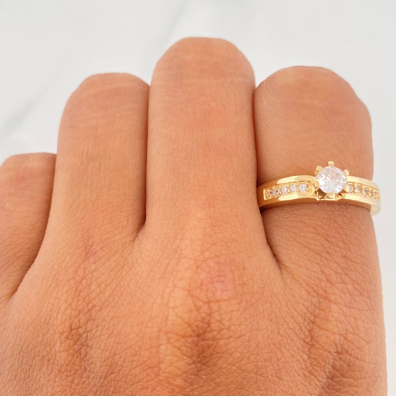 Solitaire Ring Bridge 3.5 g / T6 1/4 Yellow Gold 18K