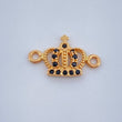 Herraje Corona 0.65gr / 1/2 in / Oro Amarillo 18K &