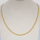 Flat Mariner Chain 2gr / 45.5cm / 18K Yellow Gold +3 $