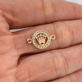 Charm Corona 1.25 g / 3/4 in Yellow Gold 18K