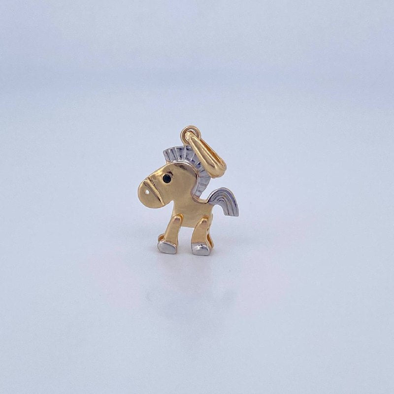 Pendant Articulated Horse 1.9gr / 2.5cm / 18K Gold &
