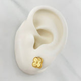 Clover Stud Earrings 2.1 g / in 18K Yellow Gold