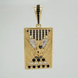 Dije Placa San Miguel Arcangel 9.05 g / 1 3/4 in Tres Oros 18K