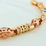 Bracelet Barril Enmallado 18.85 g / 7 3/4 in / 5 mm Tres Oros 18K