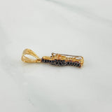Dije Santa Muerte 2.45 g / 1 1/4 in Tres Oros 18K