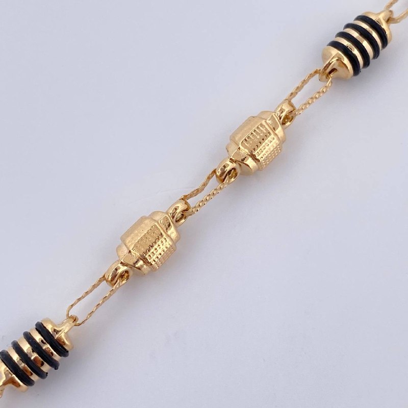 Rustic Barrel Anklet 5.85gr / 24.5cm / 18K Gold &