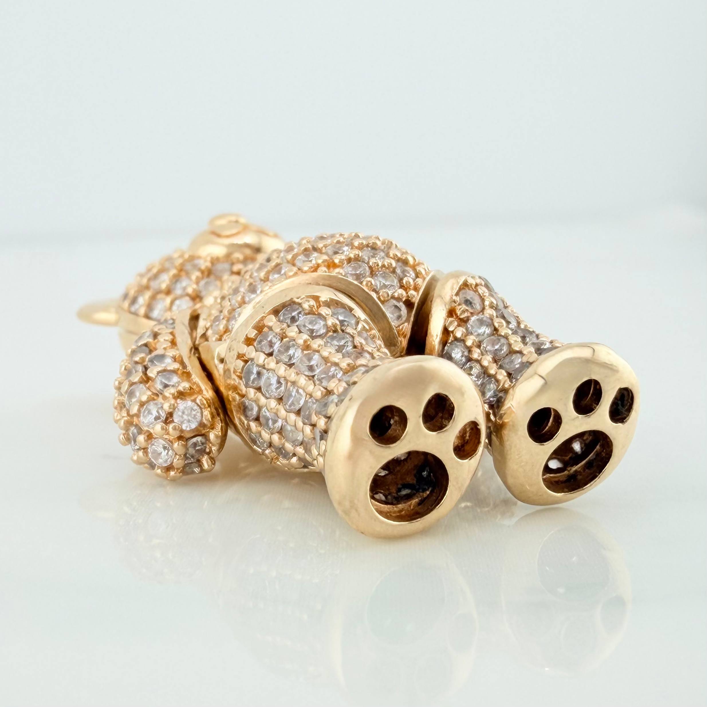 Dije Oso Articulado 12.1 g / 1 1/4 in Oro Amarillo 18K