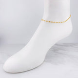 Tobillera GC 2.6g / 9 3/4 in / 3.2mm Oro Amarillo 18K