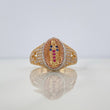 Anillo Virgen Guadalupe 4.6 g / T8 1/2 Tres Oros 18K