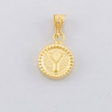 Dije Circulo Letra Y 0.4g / 1/2 in Oro Amarillo 18K