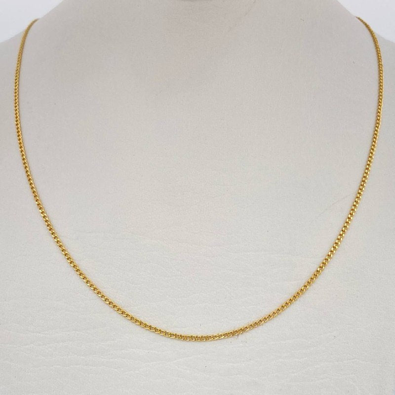 Mini Cuban Chain 1.15gr / 17.5in / 18K Gold +1 $
