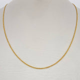 Mini Cuban Chain 1.2gr / 17.5in / 18K Gold +1 $