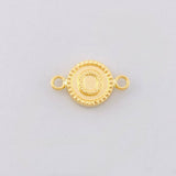 Charm Circle Letter O 0.6g / 3/4 in Yellow Gold 18K