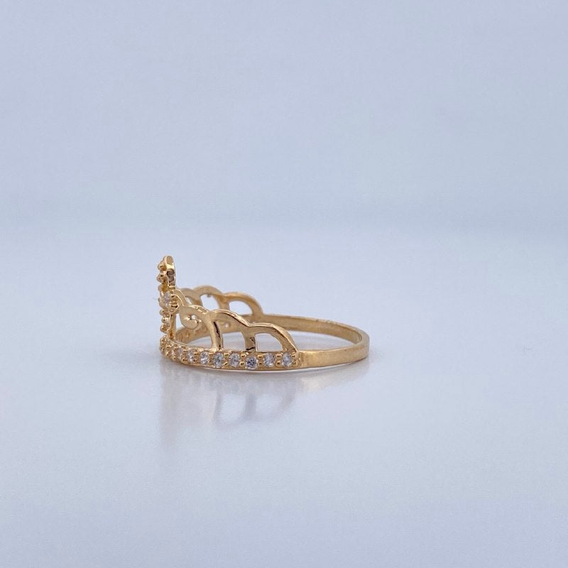 Tiara Ring 1.85gr / Size 7 1/4 / 18K Gold &
