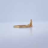 Anillo Tiara Mariposa 1.35gr / T6 3/4 / Oro Amarillo 18K &