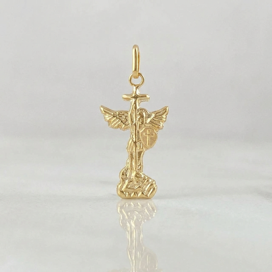 Dije San Miguel Arcangel 0.35g / 3/4 in Oro Amarillo 18K