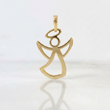 Dije Angel Silueta 0.4gr / 3/4 in / Oro Amarillo 18K *