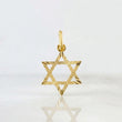 Pendant Star of David 0.75g / 3/4 in 18K Yellow Gold
