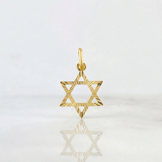 Dije Estrella de David 0.75g / 3/4 in Oro Amarillo 18K