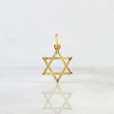 Dije Estrella de David 0.75g / 3/4 in Oro Amarillo 18K