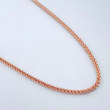 Franco Chain 8.6gr / 23 1/2 in / Two Tones White Rose +3 18K &