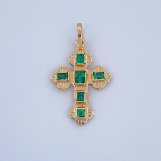 Flat Cross Pendant 1.4gr / 1.0in / 18K Gold