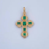 Flat Cross Pendant 1.4gr / 1.0in / 18K Gold
