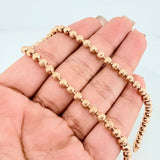 Half Moon Military Anklet 11.95 g / 10 1/4 in / 4 mm 18K Rose Gold