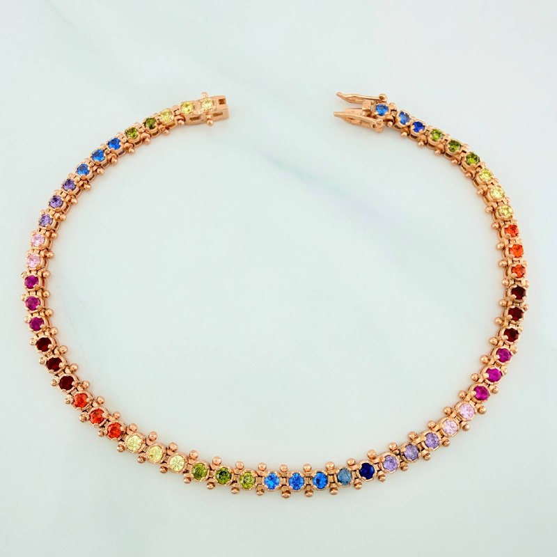 Pulso Tennis 10.5 g / 7 3/4 in / 4.3 mm Oro Rosa 18K