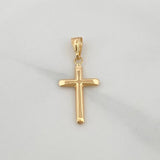 Dije Cruz 0.7gr / 1 1/4 in / Oro Amarillo 18K &