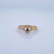 Heart Silhouette Ring 1.75gr / Size 6 1/2 / 18K Gold &