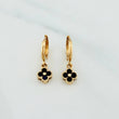Hoop Earrings Clover 3.3 g / 1 in Yellow Gold 18K