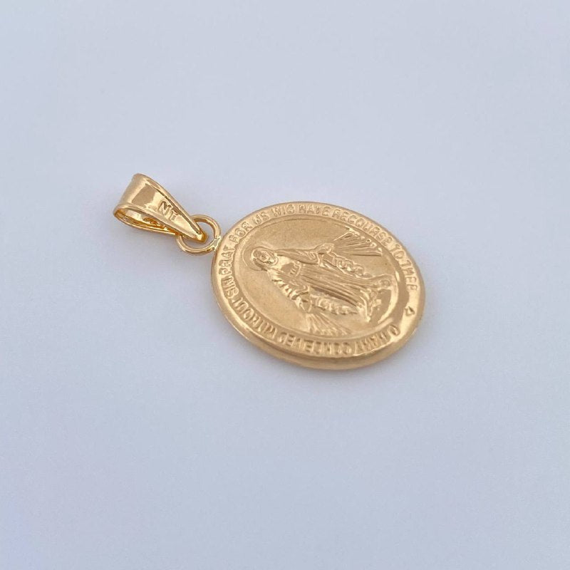 Dije Virgen Milagrosa 0.65gr / 3/4 in / Oro Amarillo 18K &