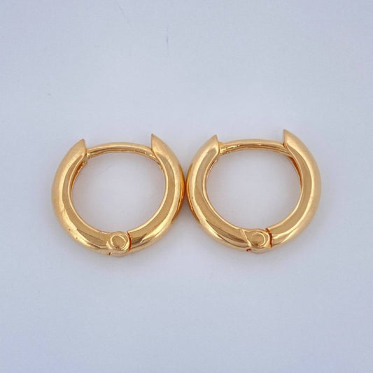 Candongas Lia 1.95gr / 1/2 in / Oro Amarillo 18K $