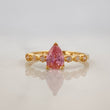 Solitaire Drop Ring 2.1 g / T6 1/2 Yellow Gold 18K