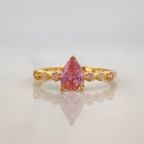 Solitaire Drop Ring 2.1 g / T6 1/2 Yellow Gold 18K