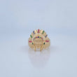 Indian Ring 7.95gr / Size 8 3/4 / 18K Gold $
